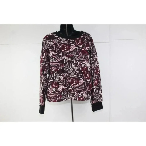 joie ladies burgundy&white sweatshirt size XL - Picture 4 of 8